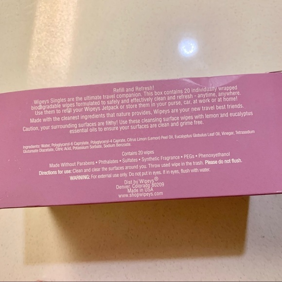 Wipeys Luxury Surface Wipes Pack of 20 - Picture 6 of 7